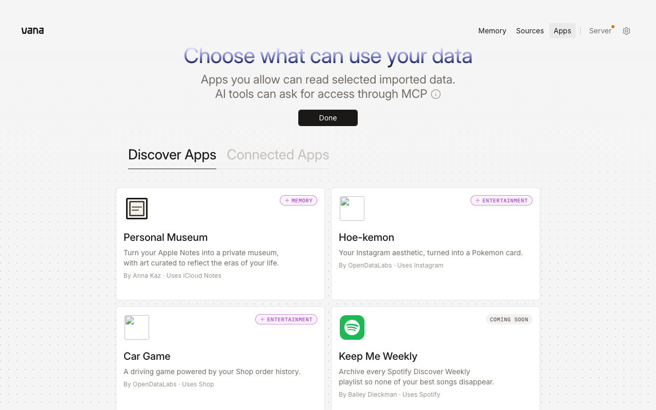 Apps onboarding