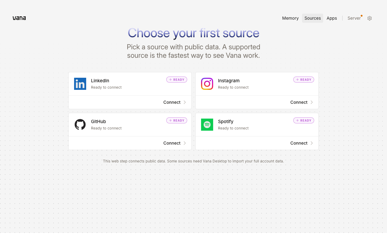 Choose first source